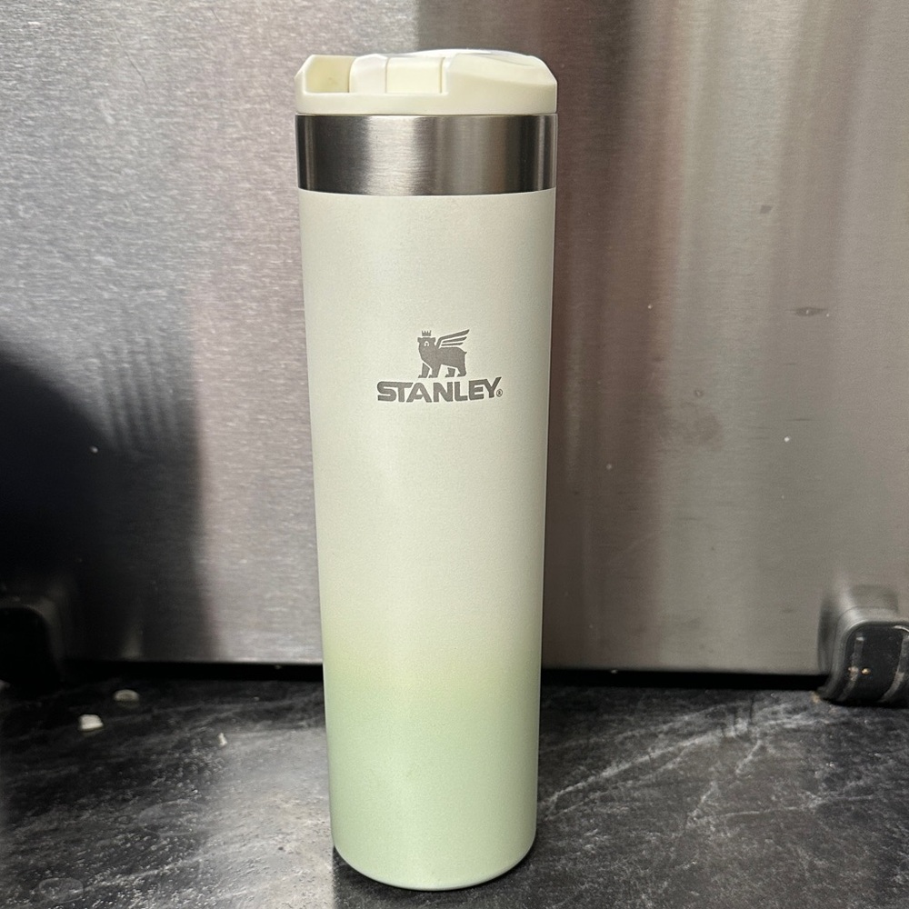Stanley Cream and Stainless Travel Mug